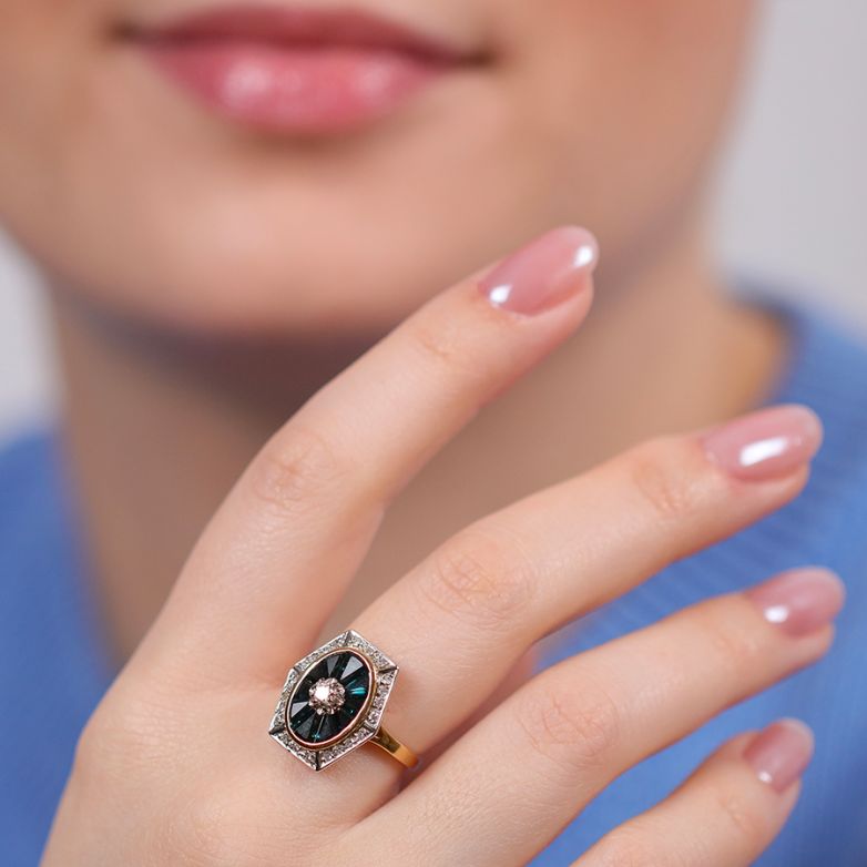 Vintage ring sapphires 0.82...