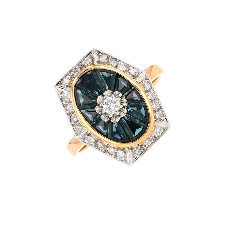 Vintage ring sapphires 0.82...