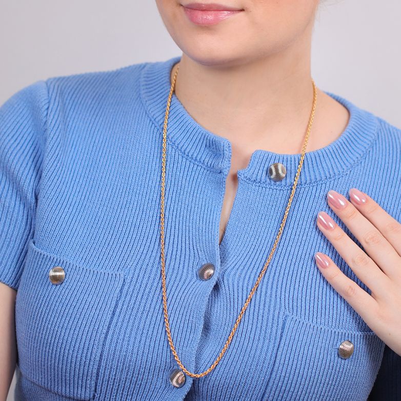 22.20g Yellow Gold Rope Chain