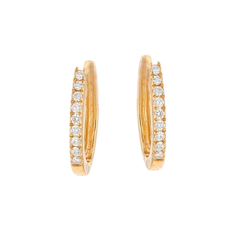 Diamond hoop earrings 0.09...