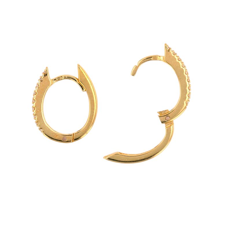 Diamond hoop earrings 0.09...