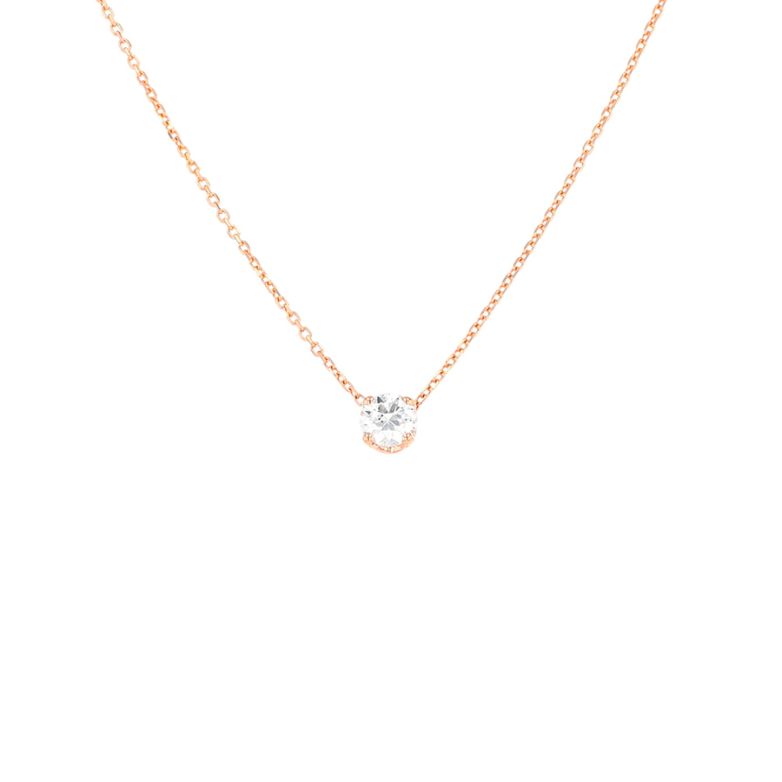 0.45 carat rose gold...