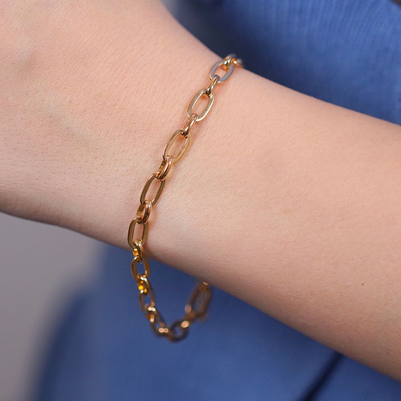 Fancy mesh bracelet yellow...
