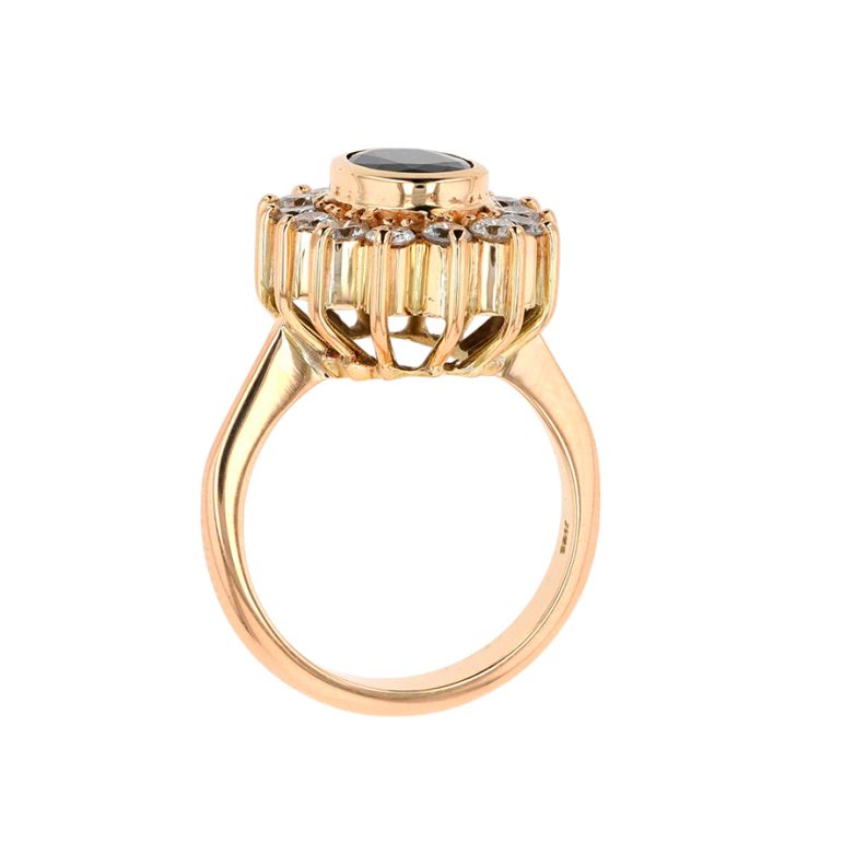 Ring daisy sapphire 1.46...