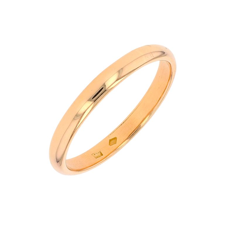 Yellow gold wedding band 3.28g