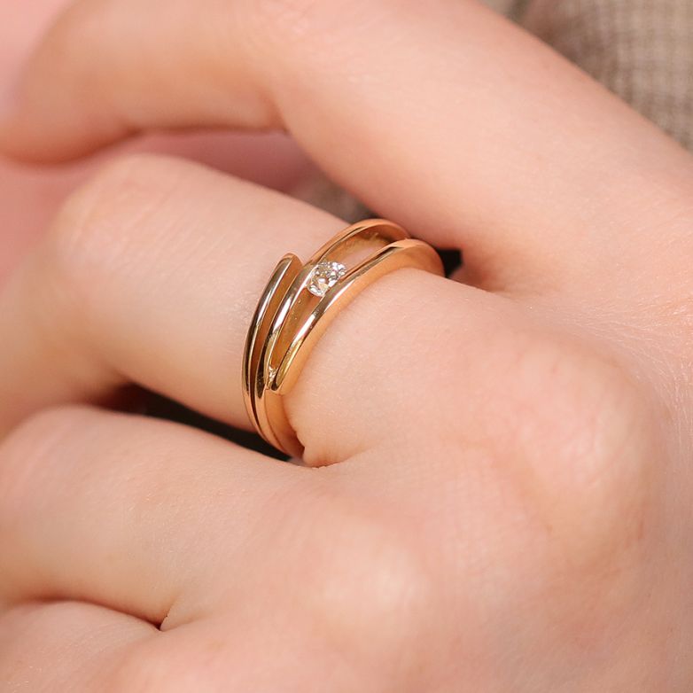 Vintage ring diamond 0.17...