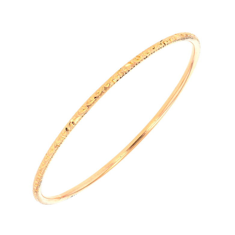 Yellow gold bangle 15.29g