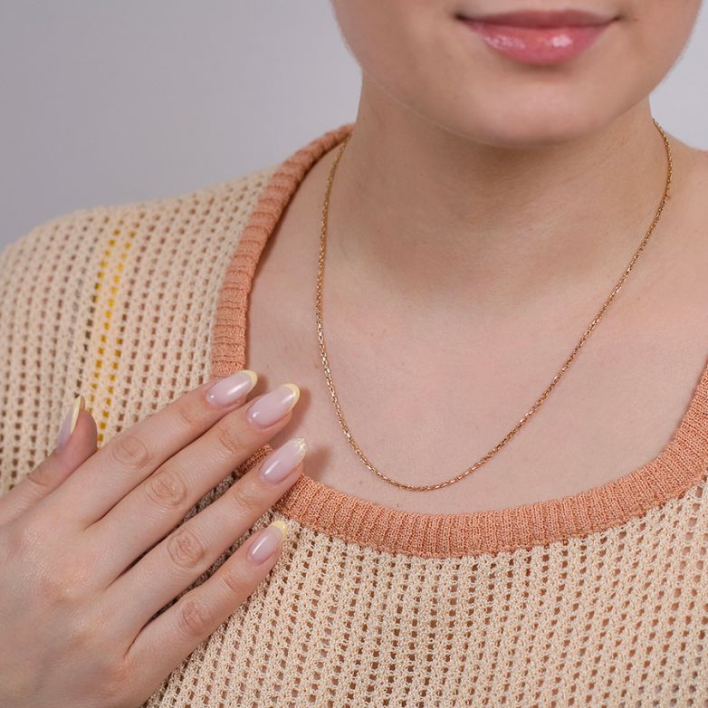 Yellow gold forçat chain 4.41g