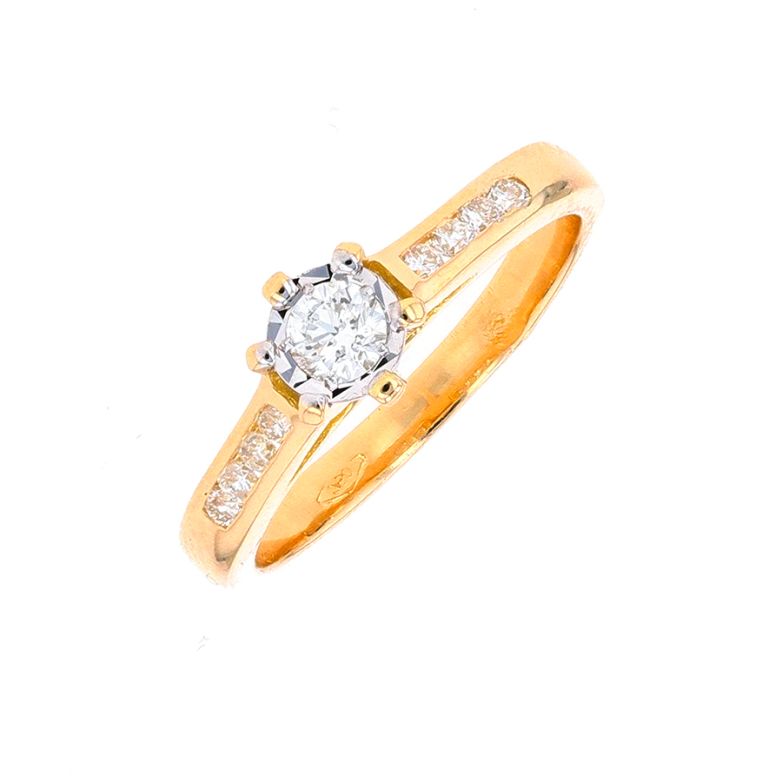 Diamond ring 0.19 carat 2...