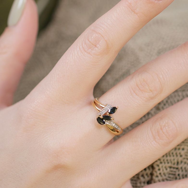 Ring sapphires 0.54 carat...