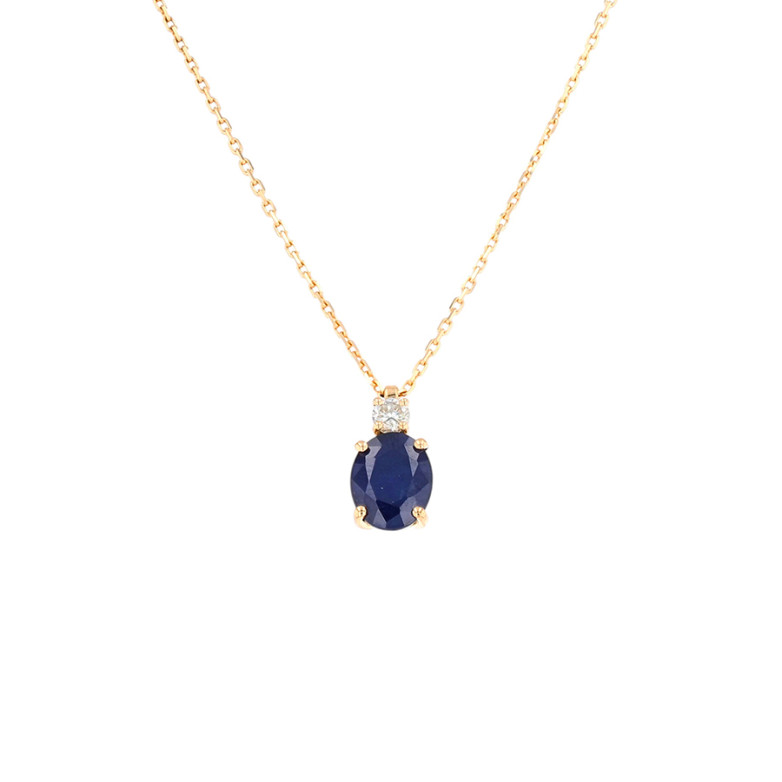 Necklace sapphire 3.09...