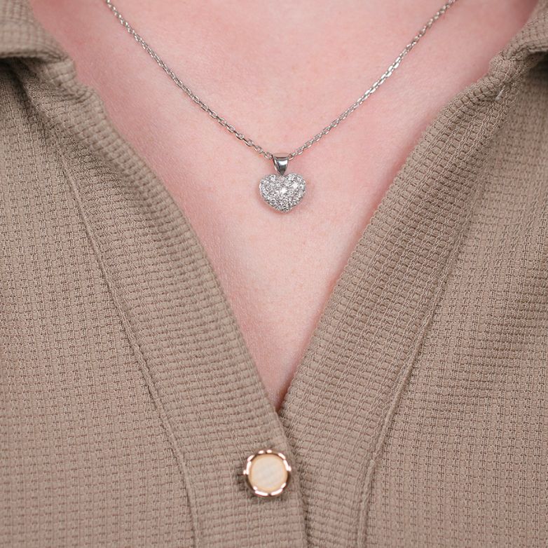 Heart pendant diamonds 0.40...