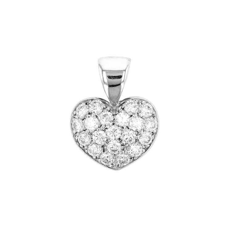 Heart pendant diamonds 0.40...