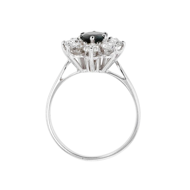 Daisy ring sapphire 1.08...