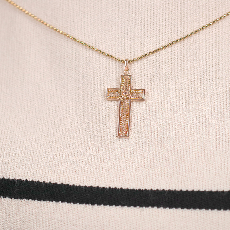 Yellow gold cross 2.27g
