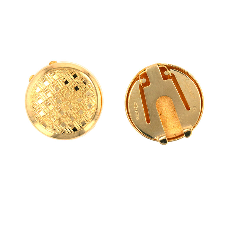 Yellow gold cufflinks 5.40g