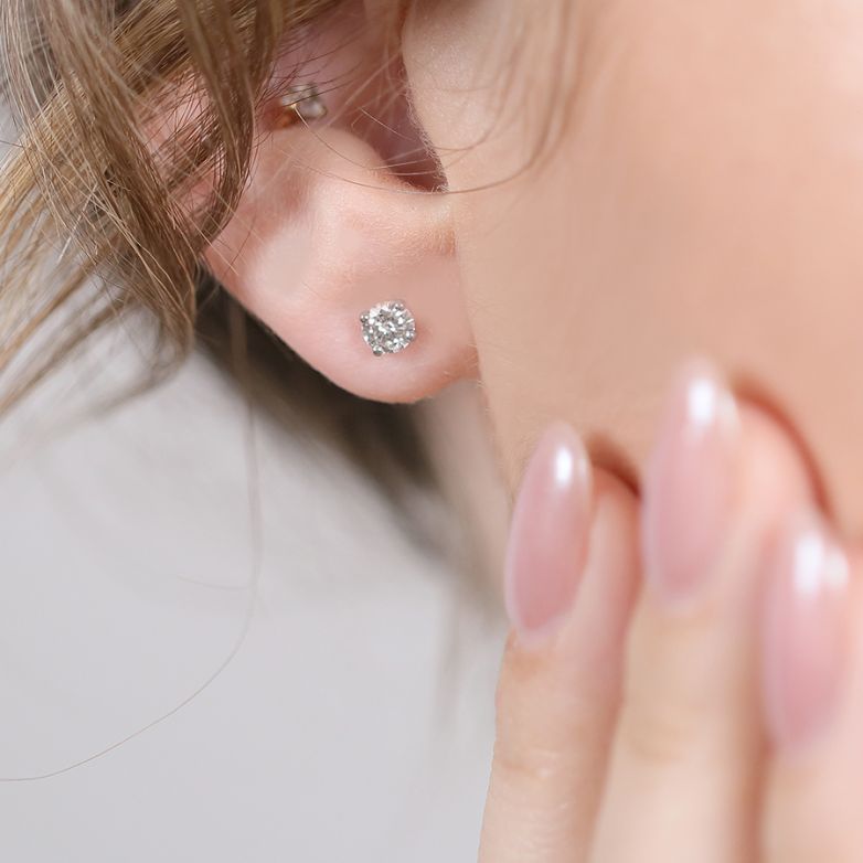Earrings diamonds 0.49...