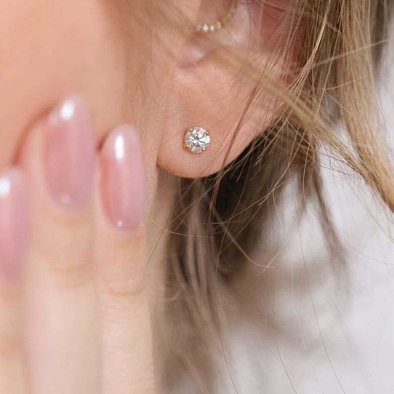 Earrings diamonds 0.49...