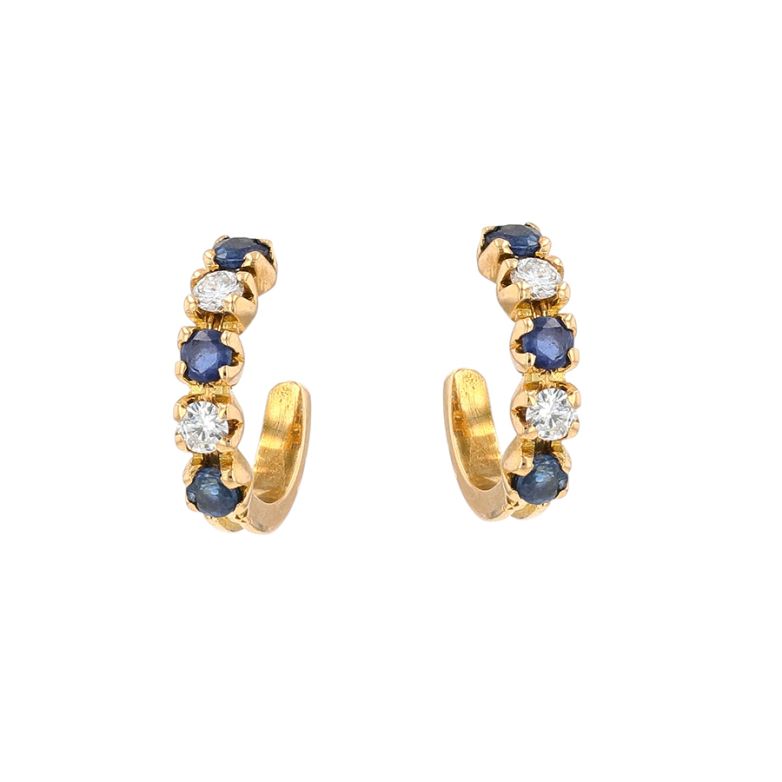 Earrings sapphires 0.24...