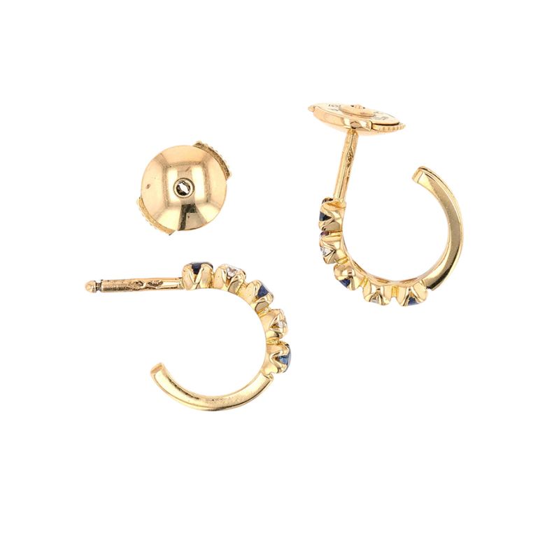 Earrings sapphires 0.24...