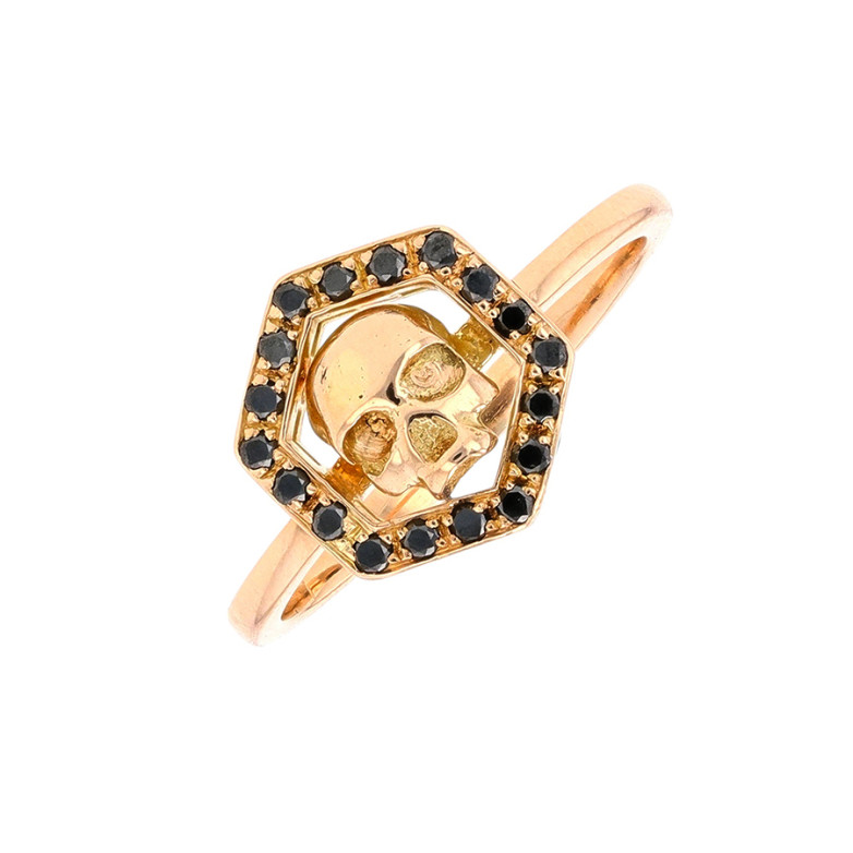 Ring black diamonds 0.11...