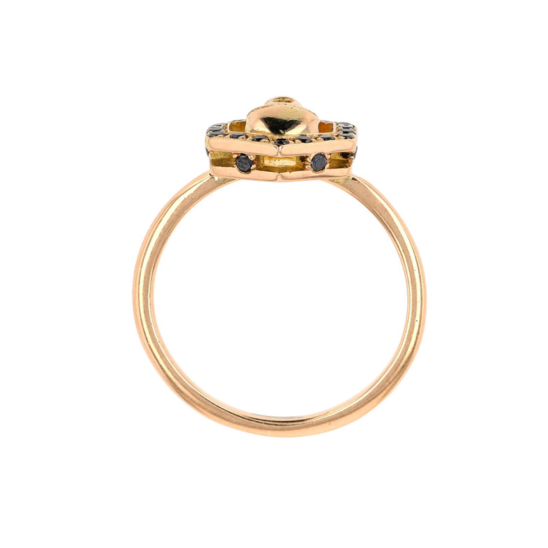 Ring black diamonds 0.11...