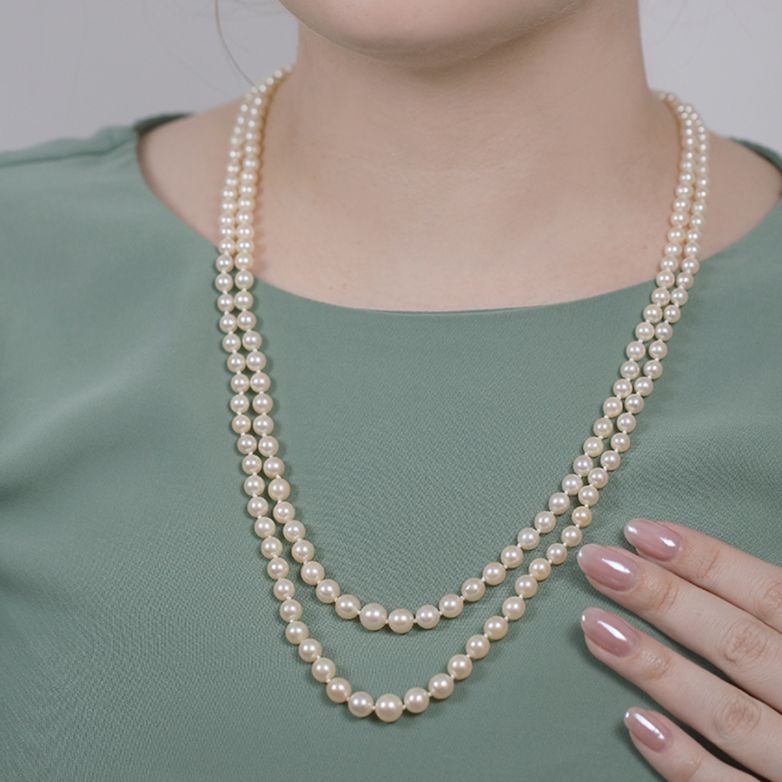 Double strand pearl...