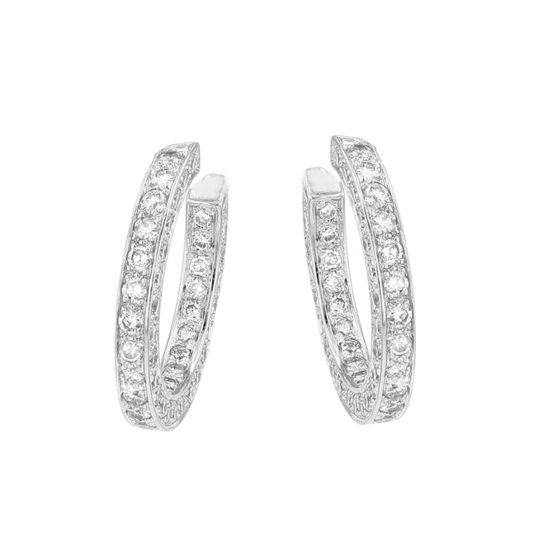 Earrings diamonds 0.76...