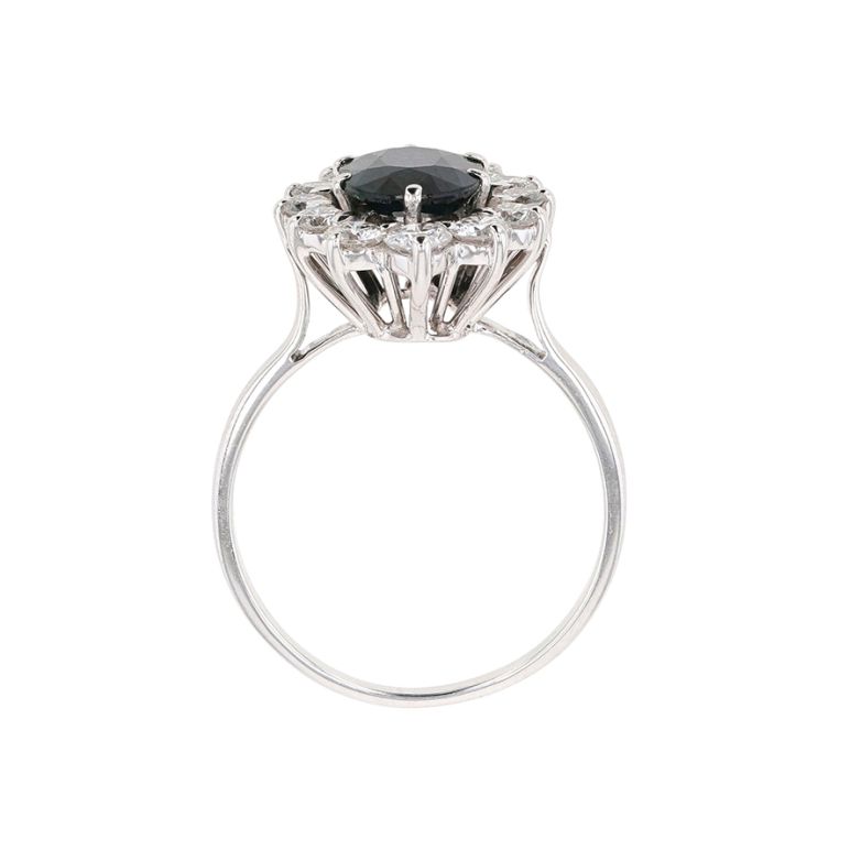 Sapphire daisy ring 1.71...