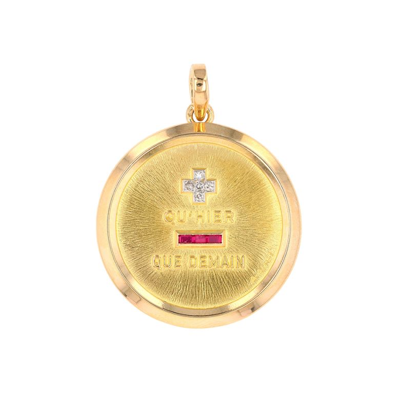 Vintage AUGIS love medal in...