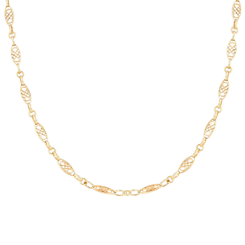 Yellow gold filigree mesh...