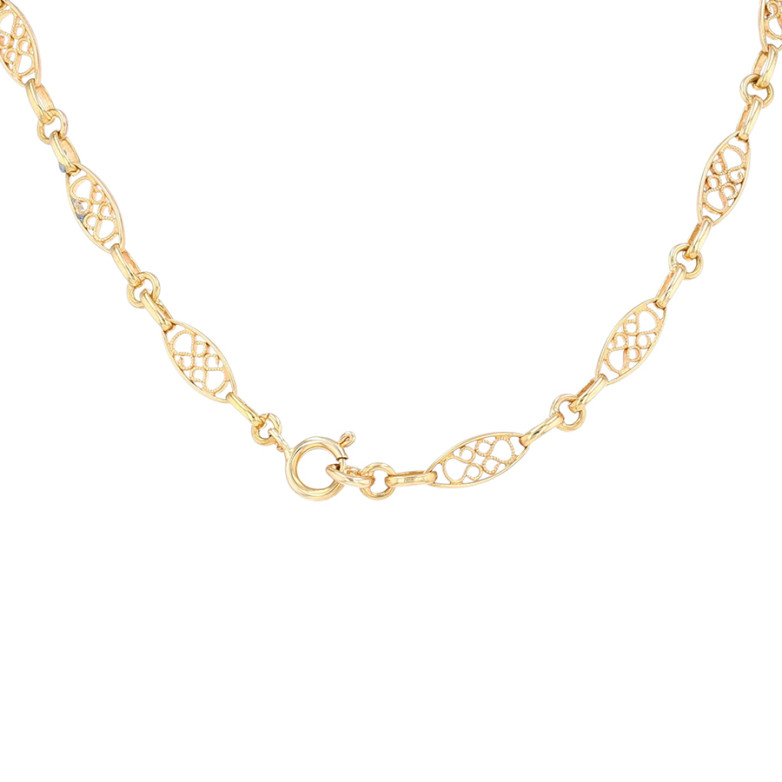 Yellow gold filigree mesh...