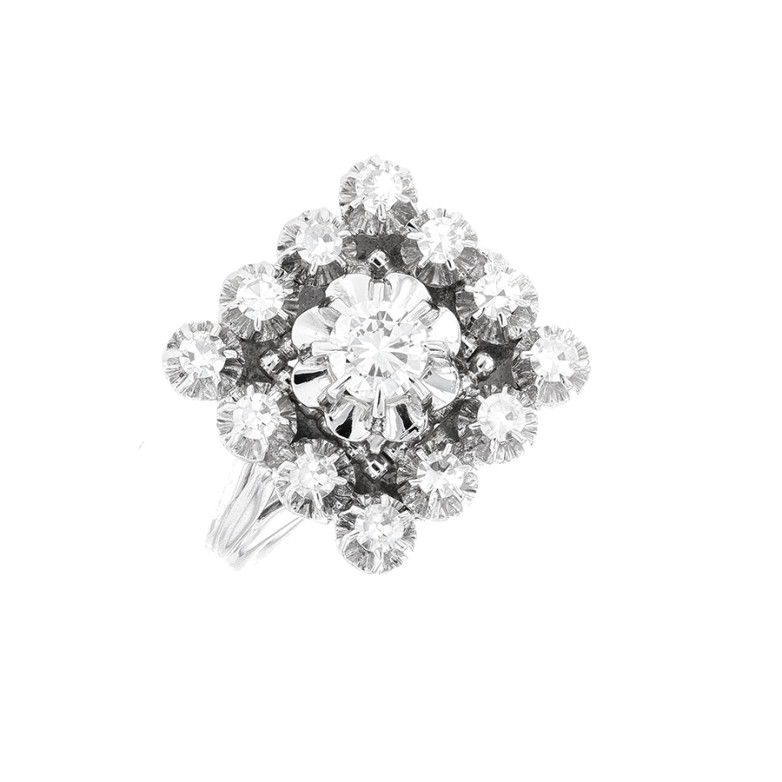 Vintage ring diamonds 0.71...