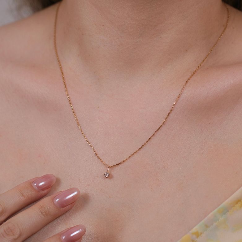 Diamond necklace 0.14 carat...