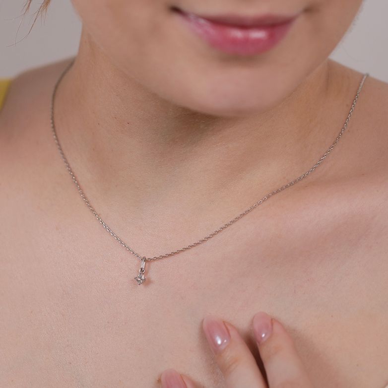 0.17 carat white gold...