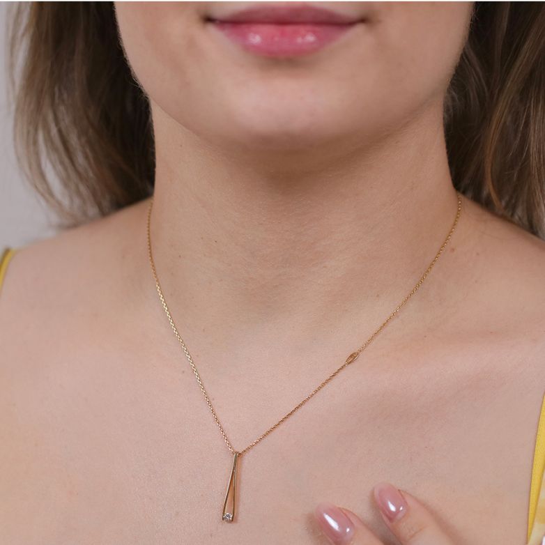 Diamond necklace 0.12 carat...