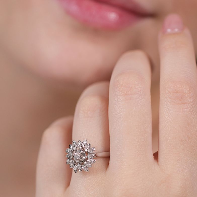 Vintage ring diamonds 0.22...