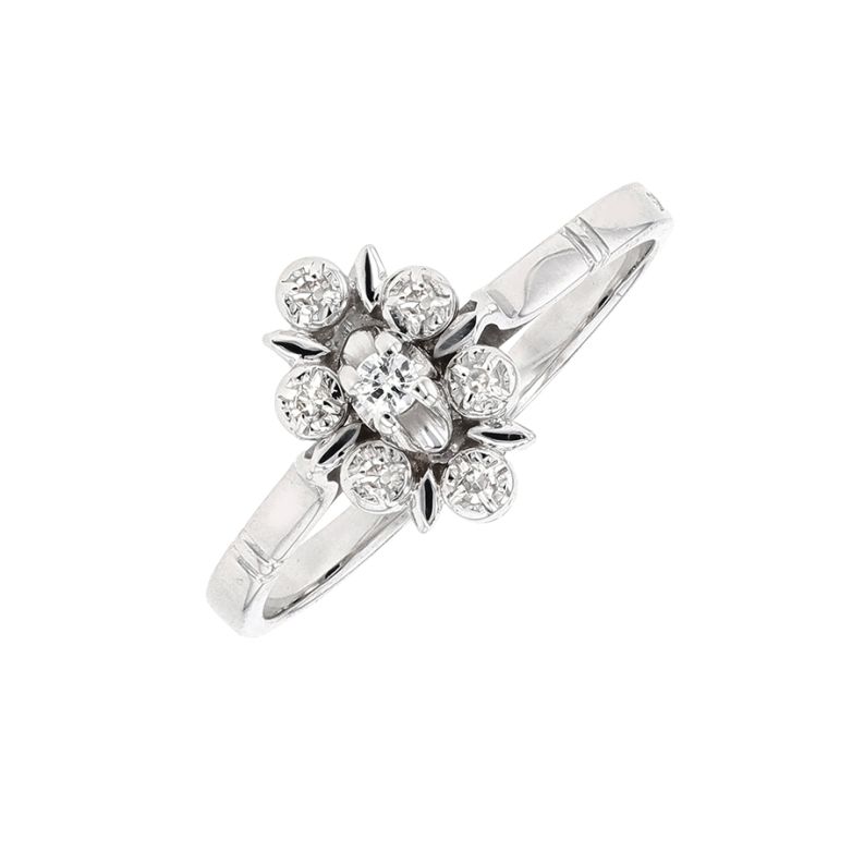 Vintage ring diamonds 0.065...