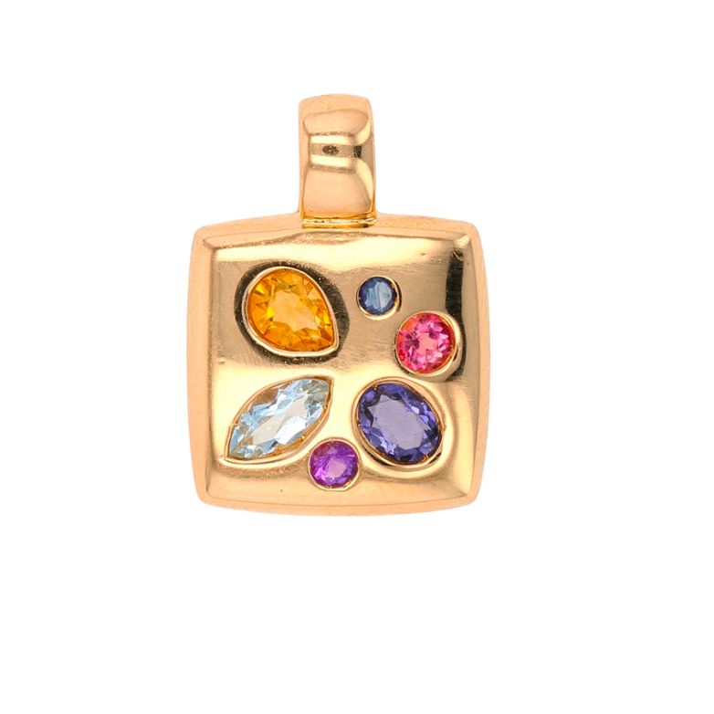 Pendant gemstones yellow...