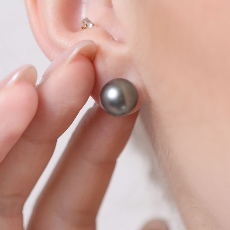 Earrings Tahitian pearls...