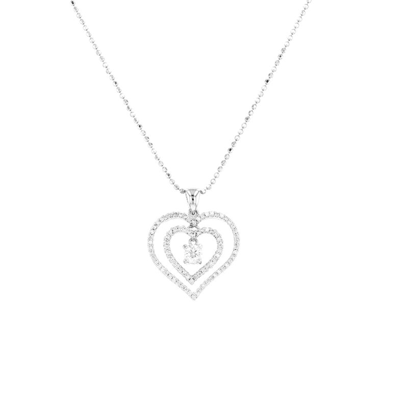 Heart necklace diamonds...