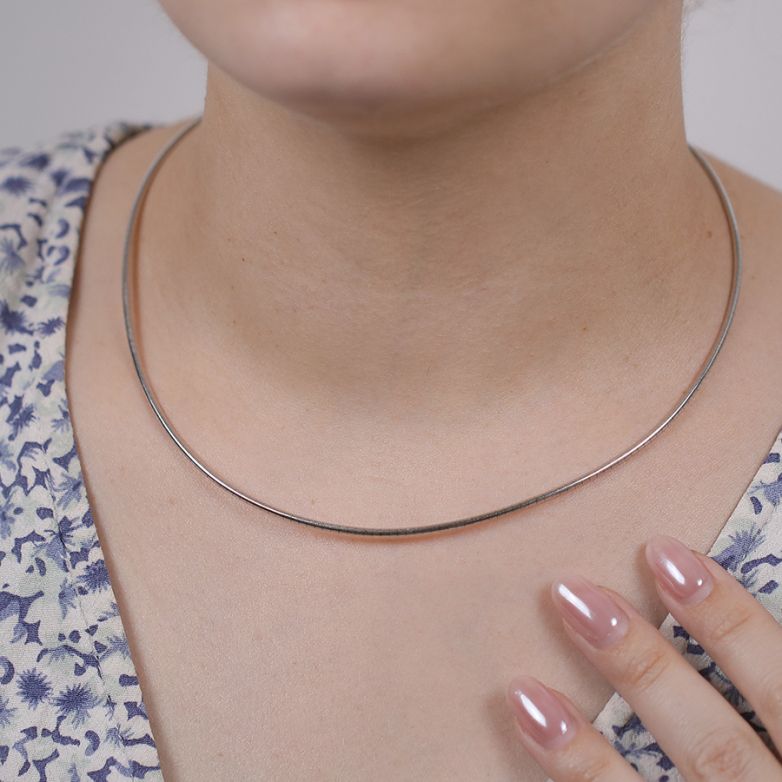 Collier maille oméga or...