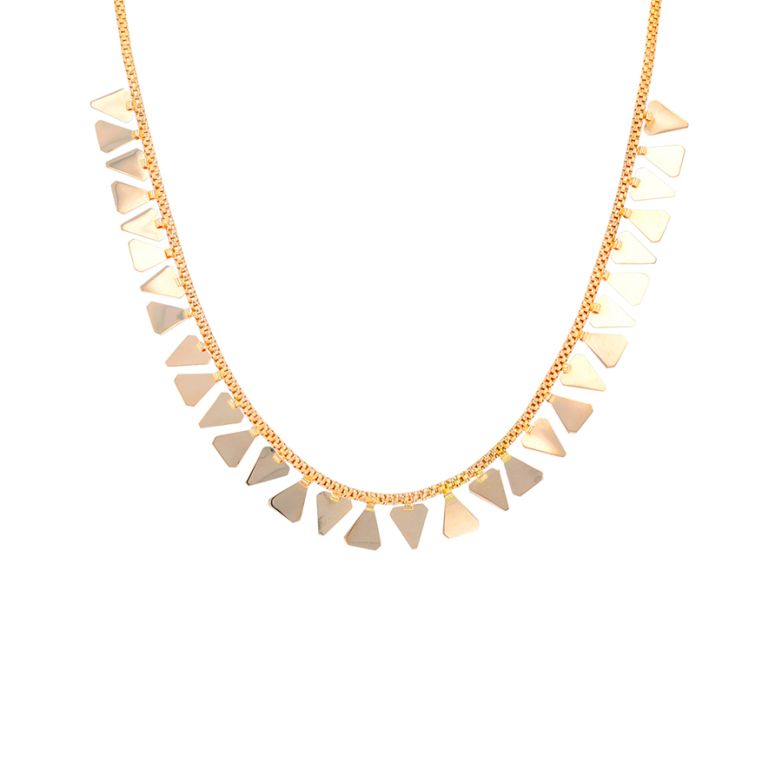 Fancy mesh necklace yellow...