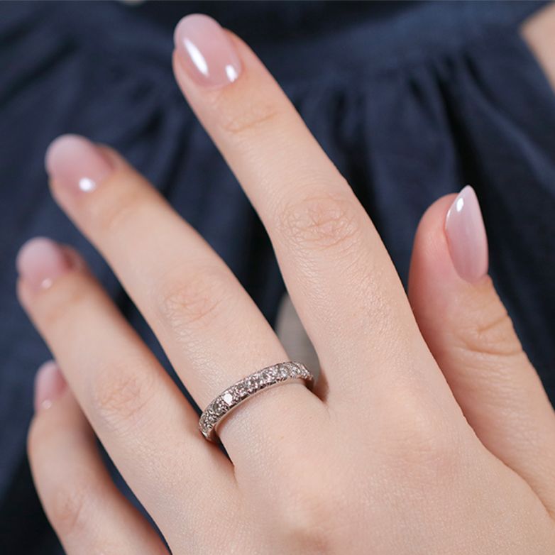 Wedding ring, full diamond...