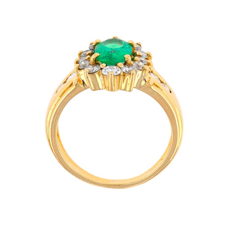 Emerald daisy ring 1.02...