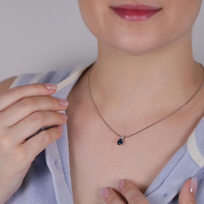1.34 carat sapphire and...