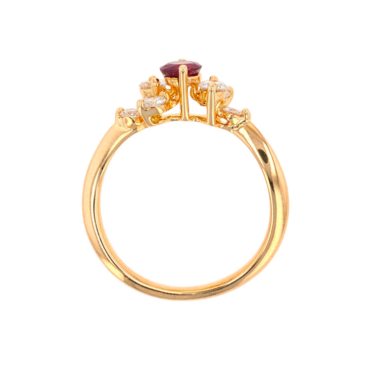 Ring ruby 0.25 carat and...