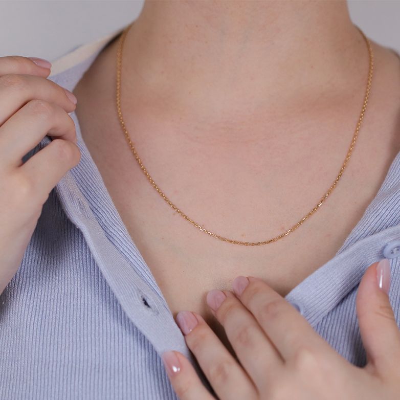Yellow gold forçat chain 5.21g