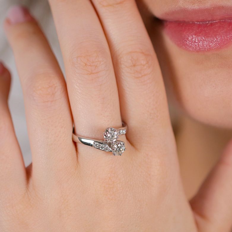 Ring Toi & Moi diamonds...