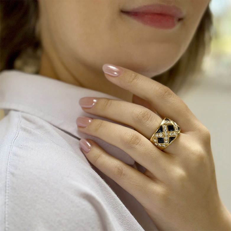 Vintage ring sapphires 3.54...
